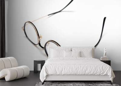 glasses on white Wall mural