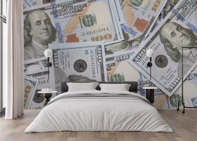 one hundred dollar bills Wall mural