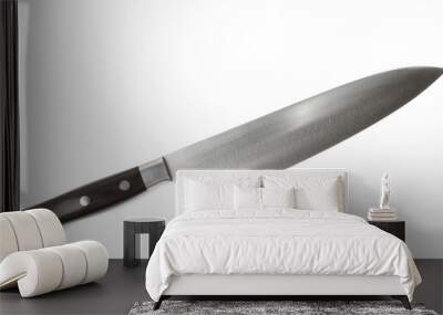 Chef's knife isolated on white Wall mural