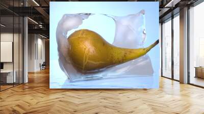 pear melting out of ice Wall mural