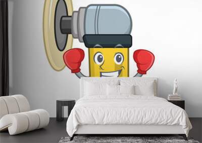 boxing pneumatic sander in the mascot shape Wall mural