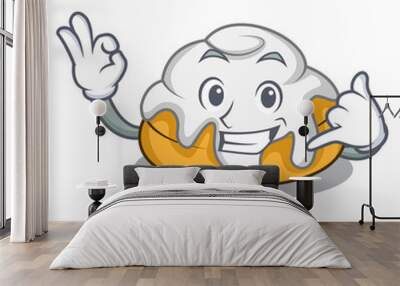 Call me cinnamon roll mascot cartoon Wall mural