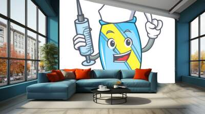 Nurse candy character cartoon style Wall mural