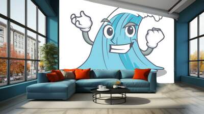 Successful waves of water graphic character Wall mural