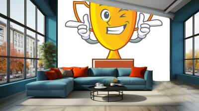 Wink trophy character cartoon style Wall mural