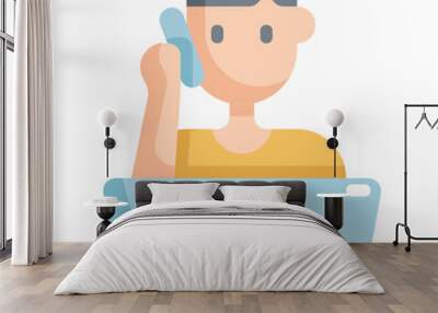 calling icon Wall mural