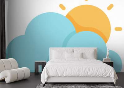 Cloud icon Wall mural