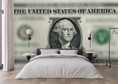 Macro One american dollar bill Wall mural