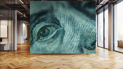 Macro One Hundred Dollar Bills Wall mural