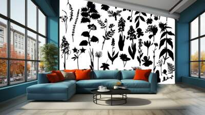 plants silhouette Wall mural