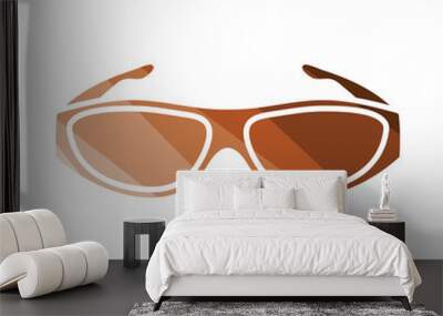 Poker sunglasses icon Wall mural