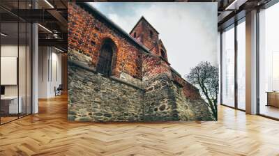 Old Catholic Church in Poland. Wall mural