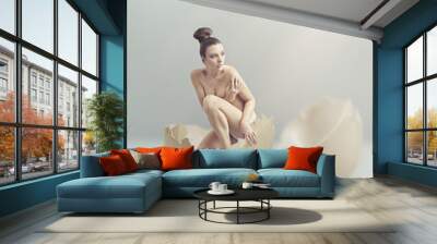 Young beauty in eggshell Wall mural