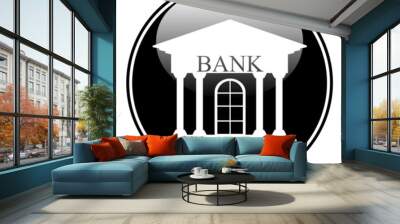 Bank button Wall mural