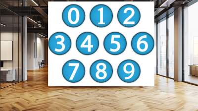 Numbers set Wall mural