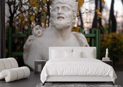 Statue of King Midas at evening. Wall mural