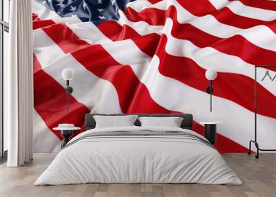 Close up of American flag Wall mural