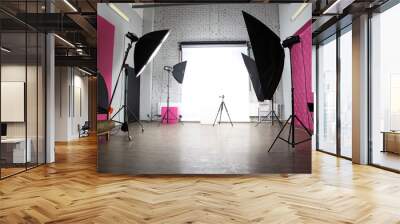 interior of a modern photo studio Wall mural