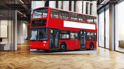 London Double decker red bus Wall mural