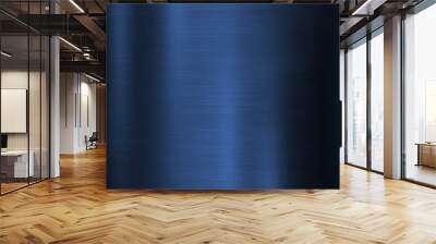 Blue metal background Wall mural