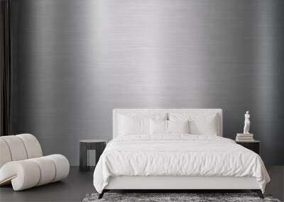 Brushed metal texture background Wall mural