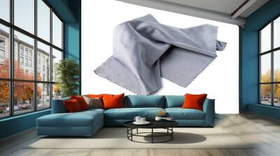 cloth for cleaning glass and lenses on a white background Wall mural