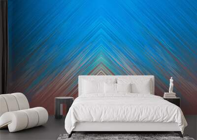 desktop wallpaper arrow line abstract background blue brown color Wall mural