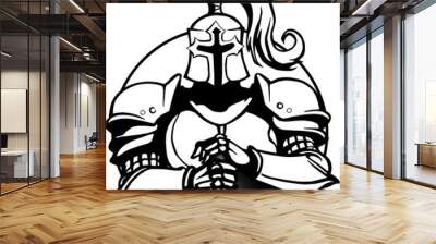 white knight Wall mural