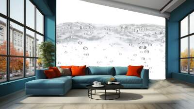 water fresh liquid splash wave white Wall mural