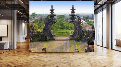 the biggest temple complex,mother of all temples. bali Wall mural