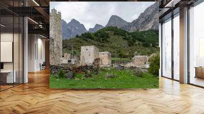 ruins of fortresses in the mountains Wall mural