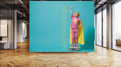 child playing superhero Wall mural