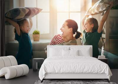 Happy loving family. Wall mural