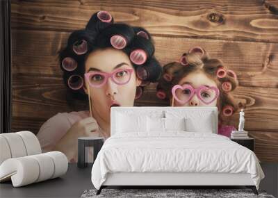 Happy loving family Wall mural