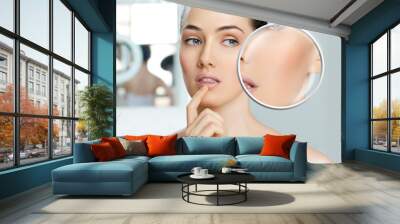 healthy face Wall mural