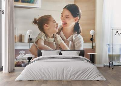 Homemade food and little helper. Wall mural