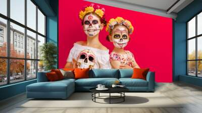 Mexican Day of the Dead Wall mural