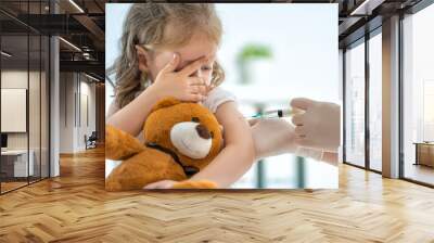 vaccination to a child Wall mural