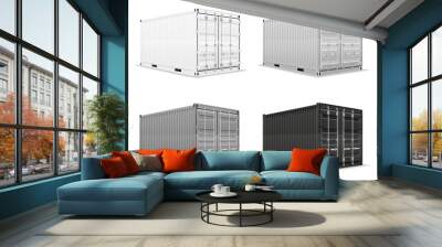 cargo container vector illustration Wall mural