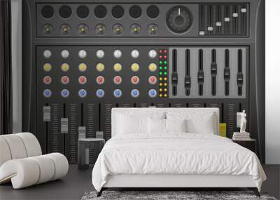 panel console sound mixer vector illustration Wall mural