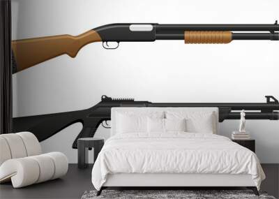 shotgun vector illustration Wall mural