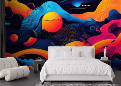 Background Vector's Wall mural