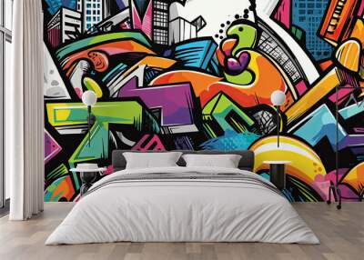 Background Vector's Wall mural