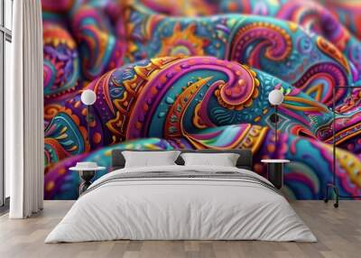 mandala pattern fabric Wall mural