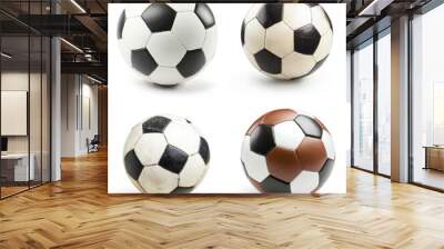 soccer ball isolated on white Wall mural