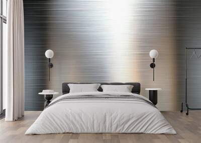 Brushed Metal Texture with Light Reflection Wall mural