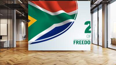 South Africa freedom day vector banner, greeting card. Wall mural