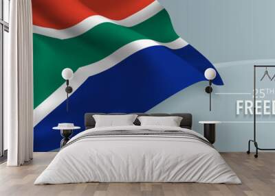 South Africa happy freedom day vector banner, greeting card. Wall mural