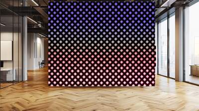 abstract grid pattern background with purple and red color Wall mural