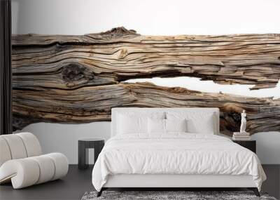 Rough wooden plank cut out, AI Generative Wall mural